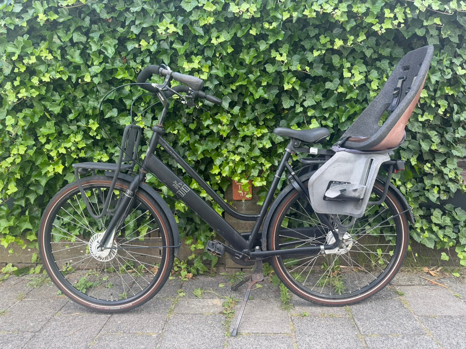 Moeder fiets La Dolce Vita N7 D57 met Yepp zitje, Fietsen en Brommers, Fietsen | Dames | Damesfietsen, 56 cm of meer, Ophalen