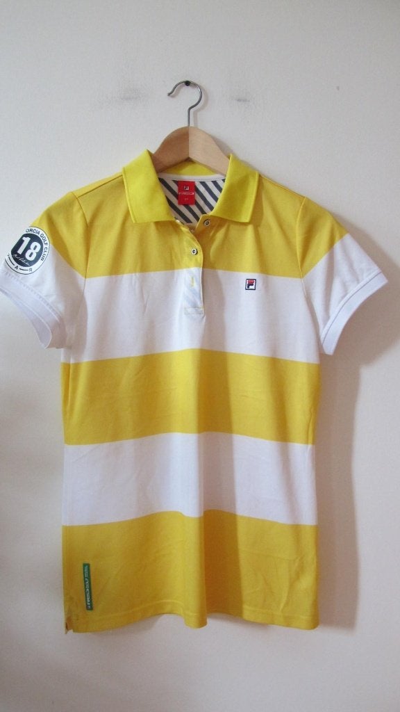 Fila golf summer polo shirt, Geel, Maat 42/44 (L), Nieuw, Ophalen of Verzenden
