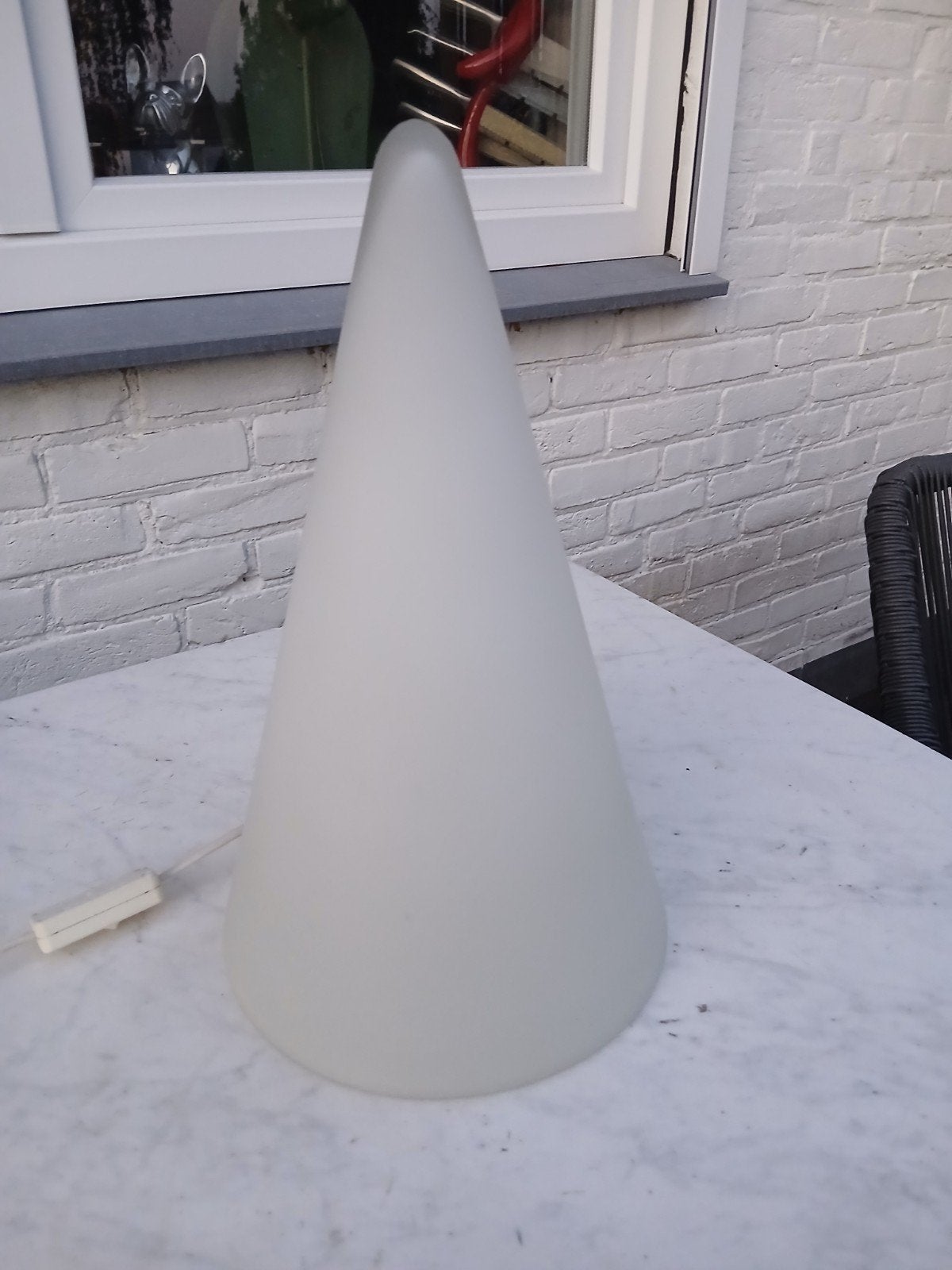 Vintage Design Teepee Piramide Lamp van SCE France, Overige merken, Vintage, 38 cm, Wit
