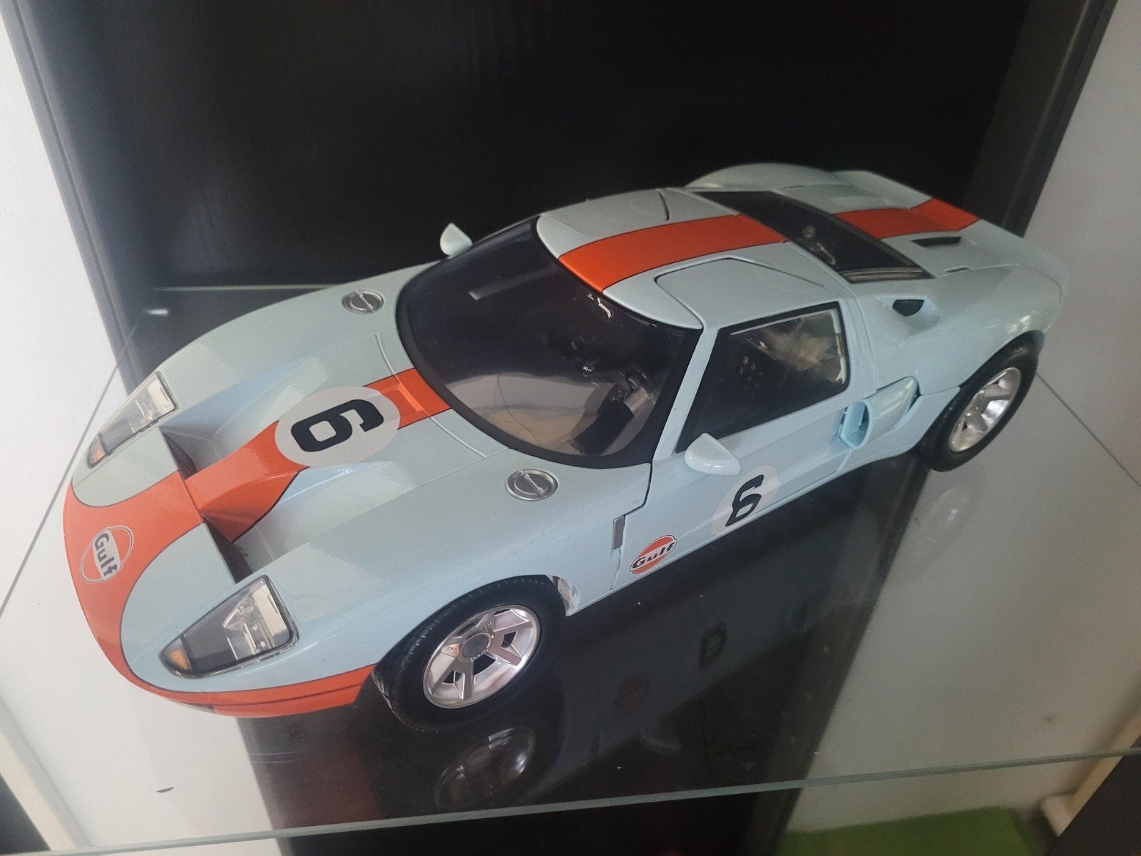 Ford gt gulf grote1/12, Auto, Nieuw, Ophalen of Verzenden, 1:9 t/m 1:12
