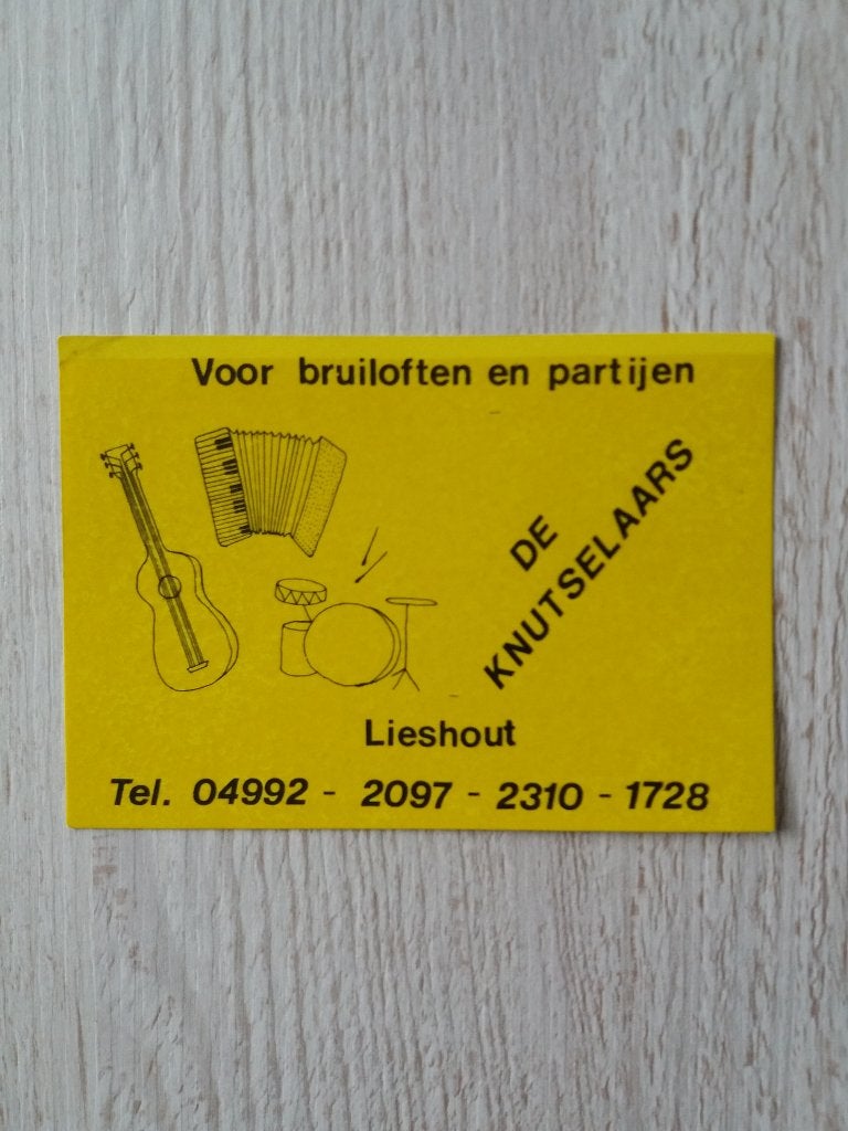 sticker voor bruiloften en partijen DE KNUTSELAARS, Ophalen of Verzenden, Zo goed als nieuw, Overige typen