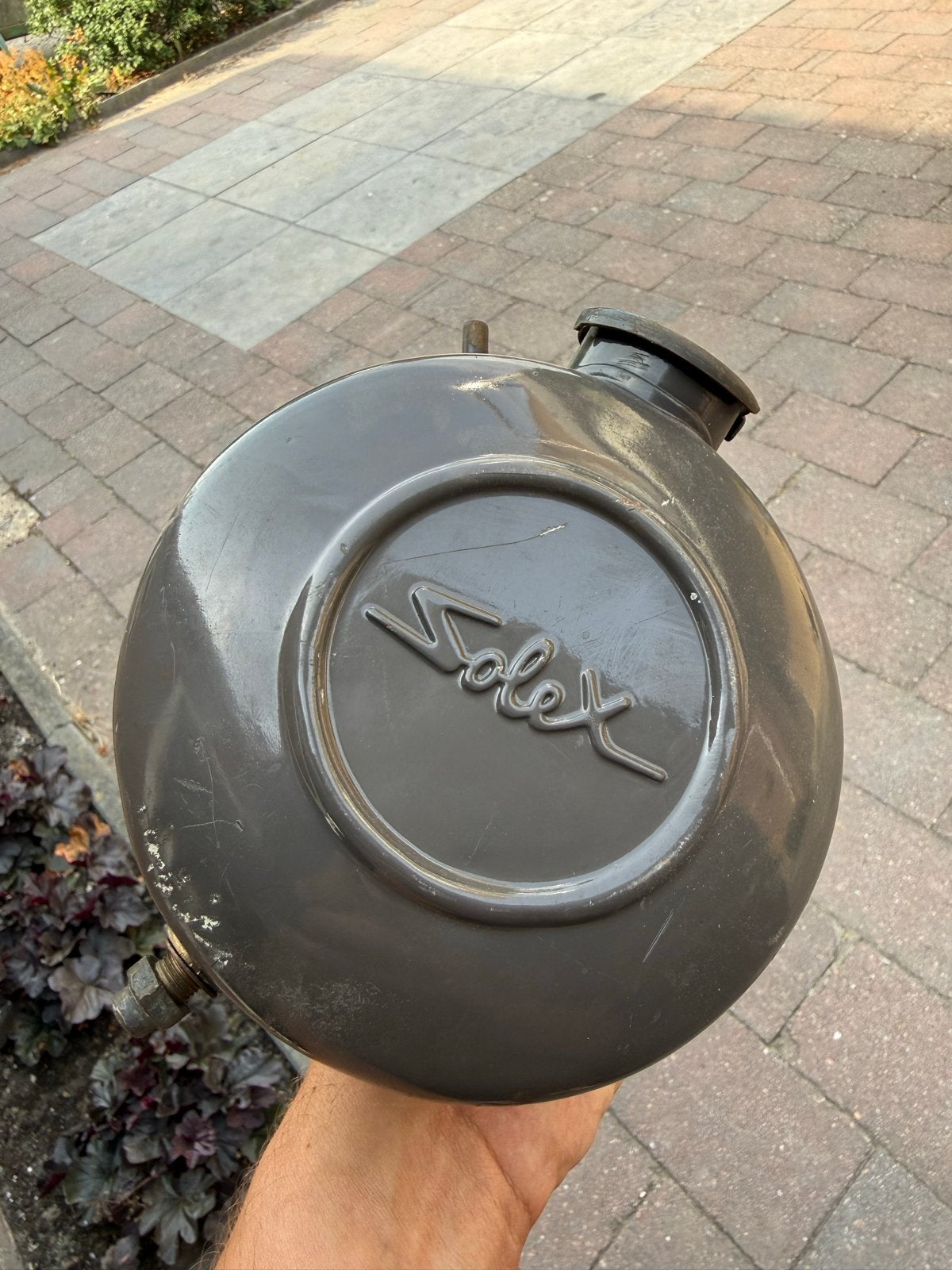 Solex benzinetank - grijs - origineel, Ophalen of Verzenden, Gebruikt, Overige modellen