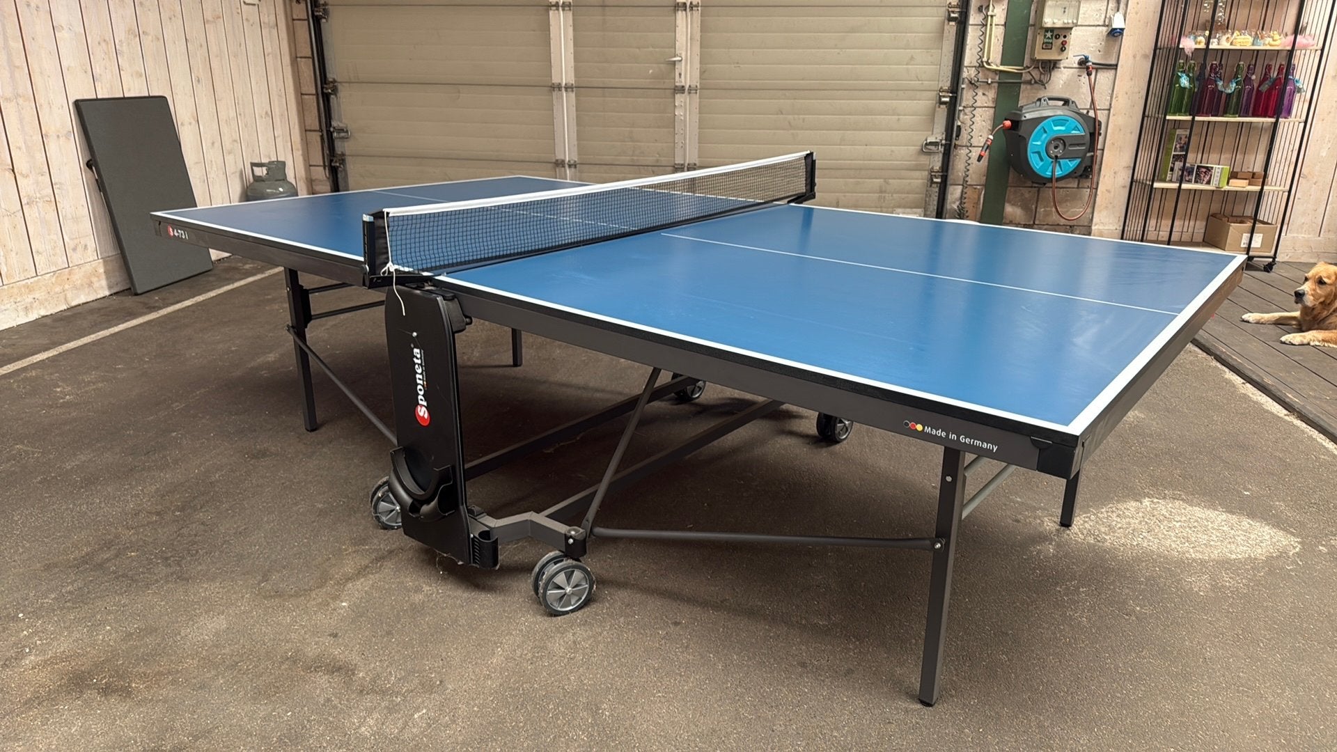 Opklapbare tafeltennis tafel Sponeta S4-73i - als nieuw!, Ophalen, Zo goed als nieuw, Tafel Indoor, Verrijdbaar