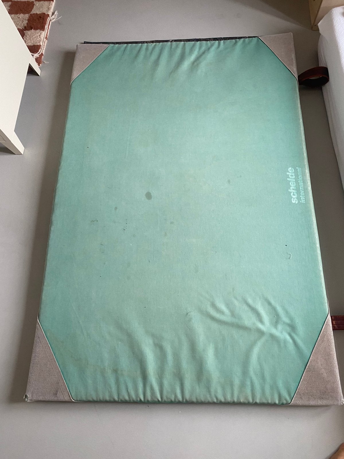 Turnmat vintage origineel, Ophalen, Gebruikt, Groen, Materiaal