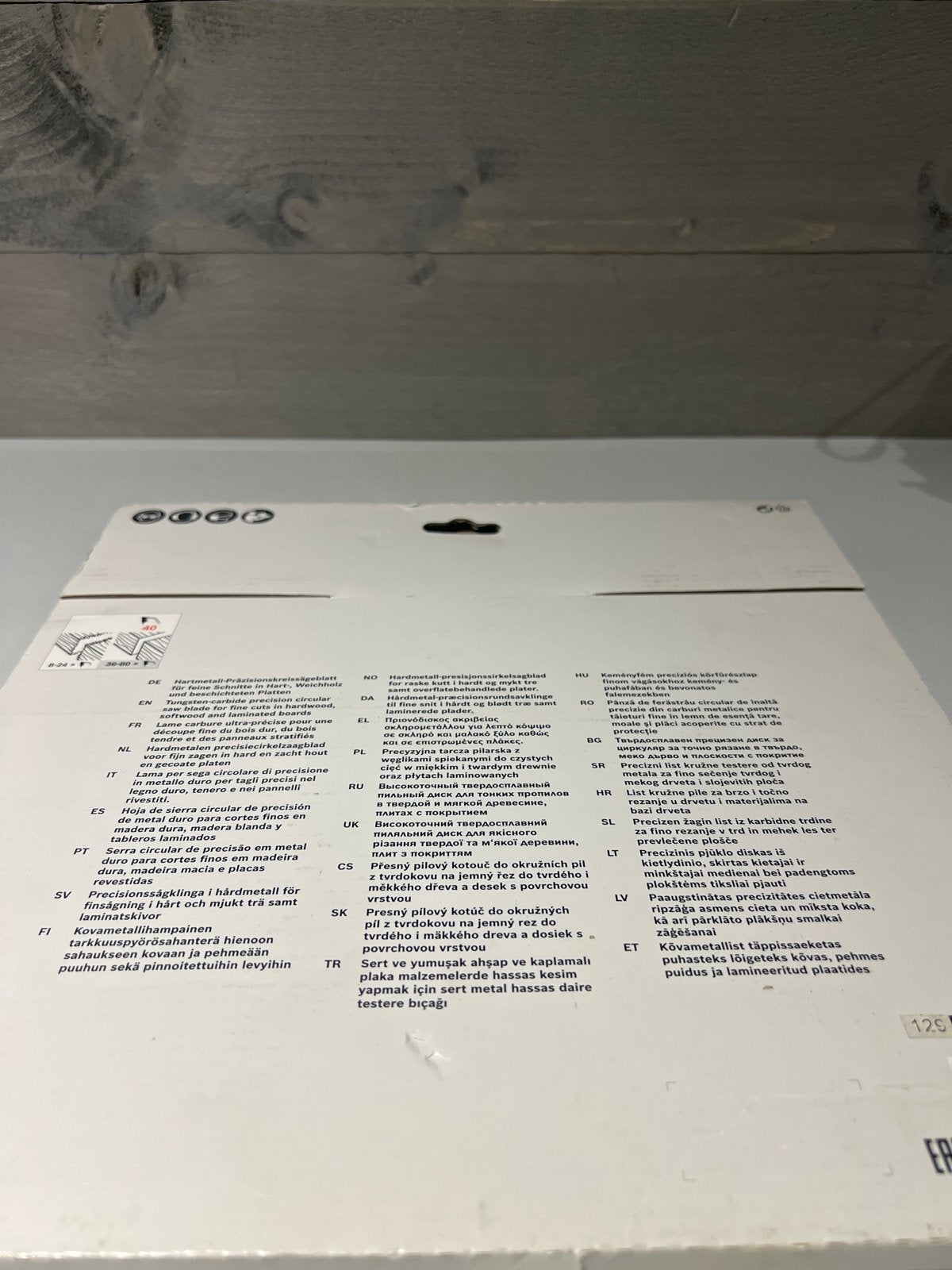 Bosch Cirkelzaagblad 254mm 40 tanden, N, N, Nieuw, Ophalen of Verzenden