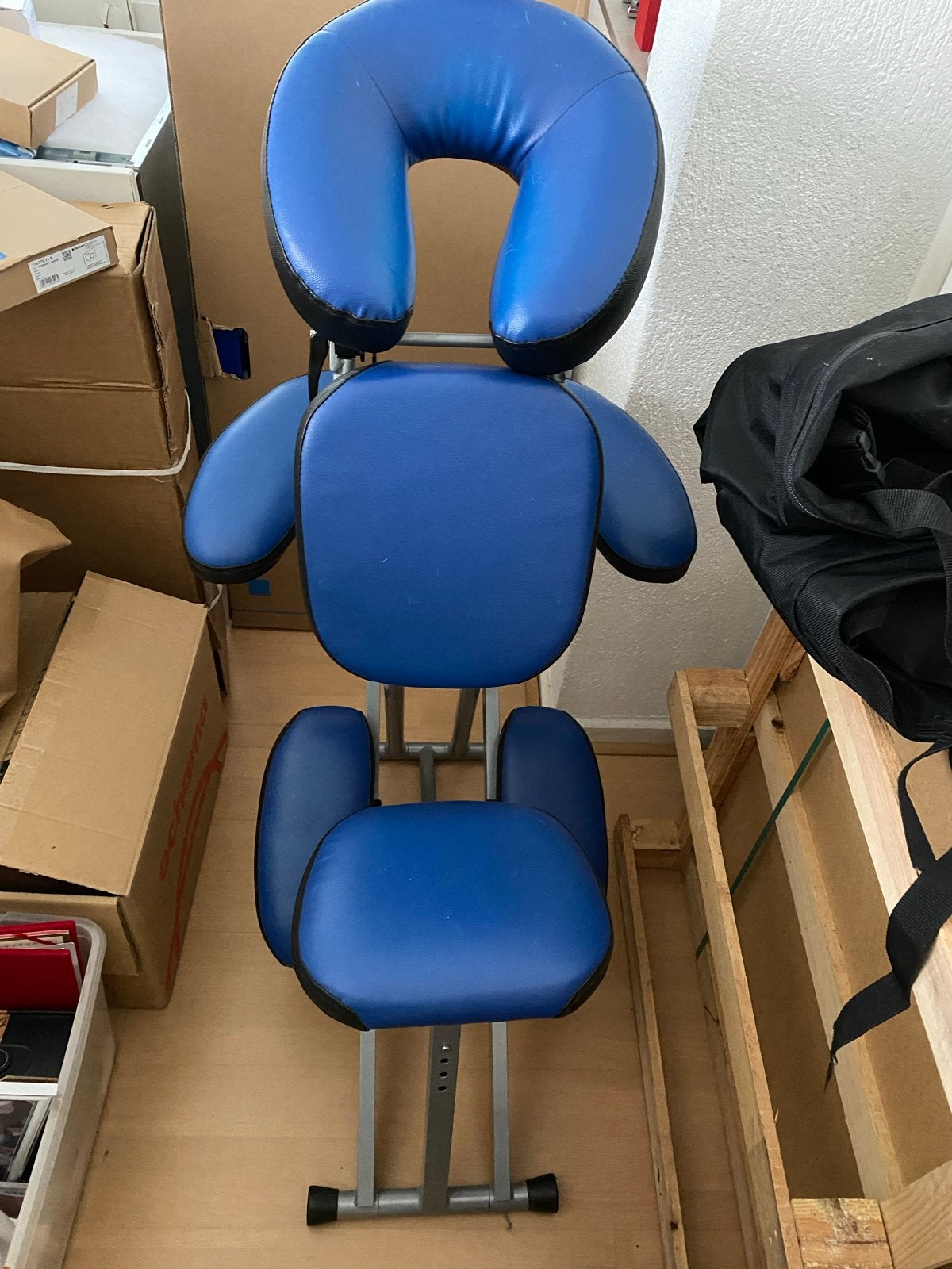 Opvouwbare massagestoel met draagtas, Sport en Fitness, Massageproducten, Ophalen, Zo goed als nieuw, Massagestoel of Kussen