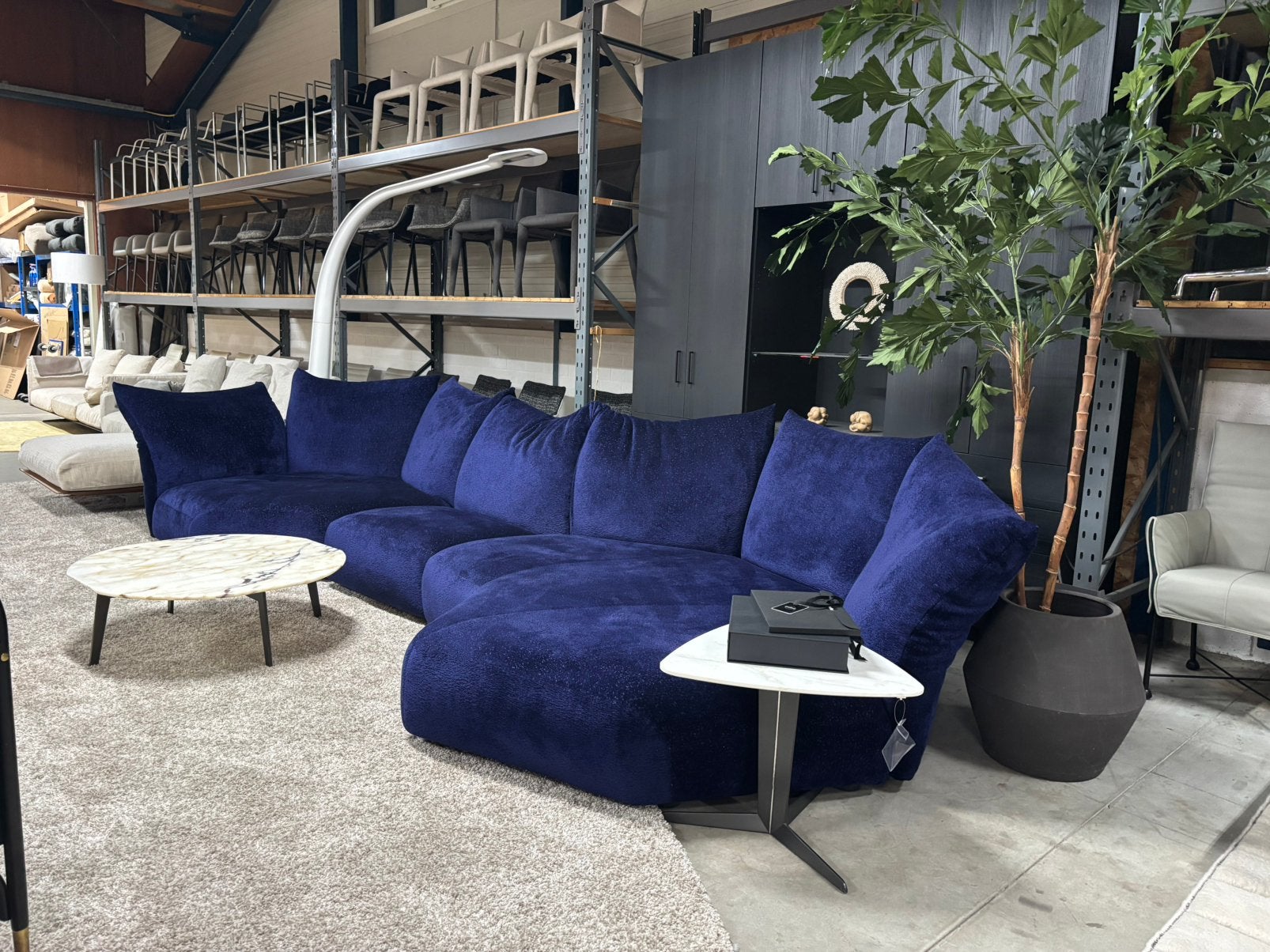 Foto 3 van Edra Standard modulaire elementen bank in stof T NP € 30.000