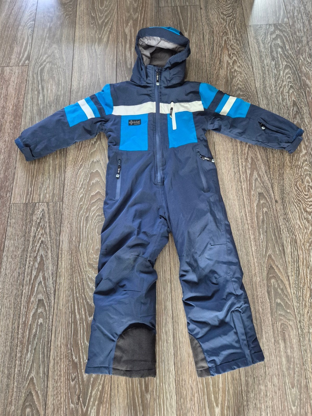 Kilpi Kinder Skipak Maat 122/128 - Blauw, Overige merken, 100 tot 140 cm, Ophalen of Verzenden, Zo goed als nieuw