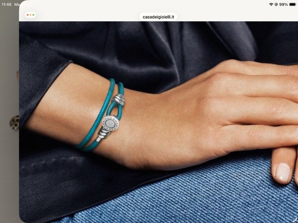 Pandora Leather Bracelet 597194CTQ-D2, Verzenden, Nieuw, Overige kleuren, Leer