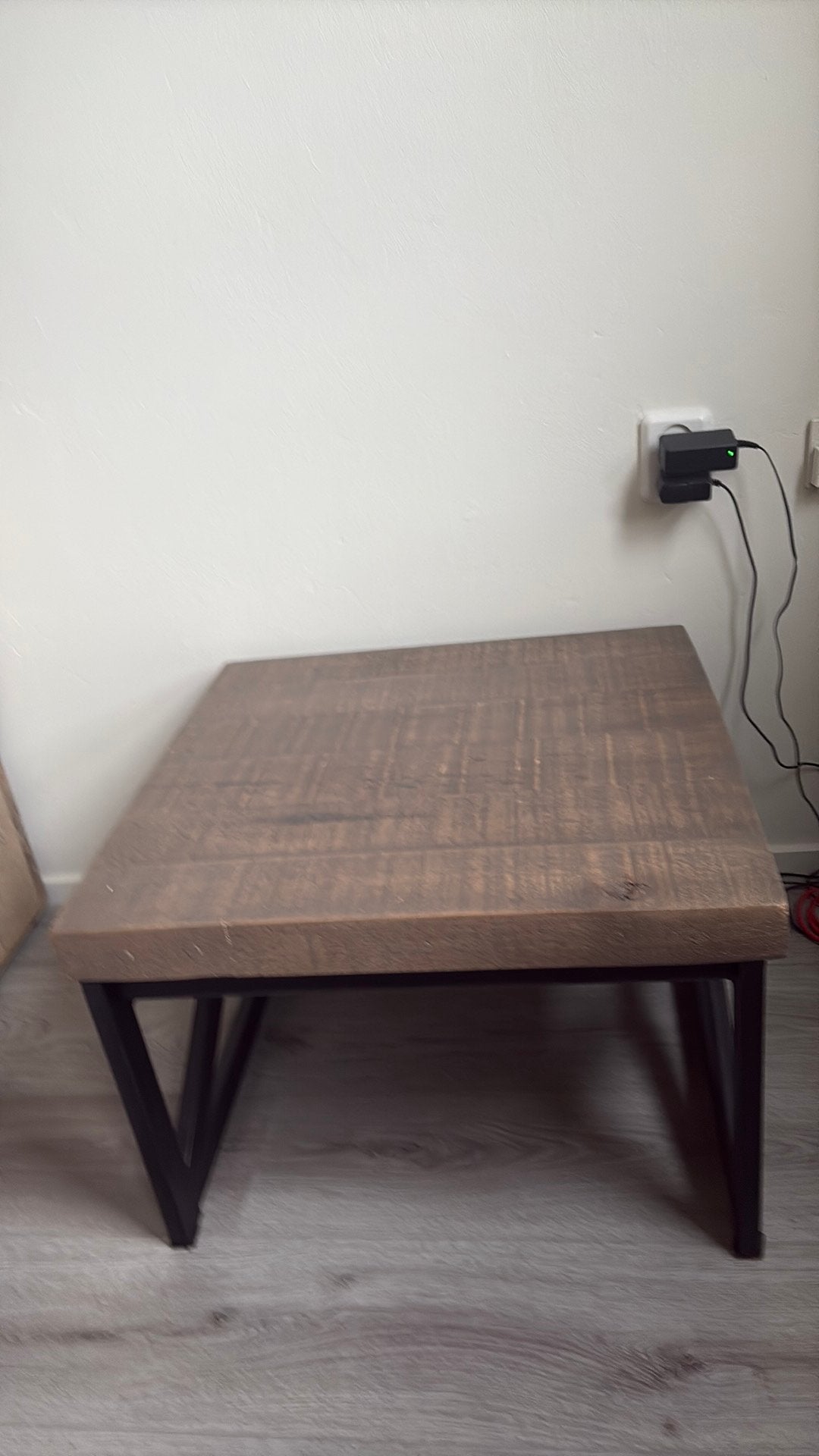 Salon tafeltje, Huis en Inrichting, Ophalen, Zo goed als nieuw, Vierkant, 50 tot 100 cm