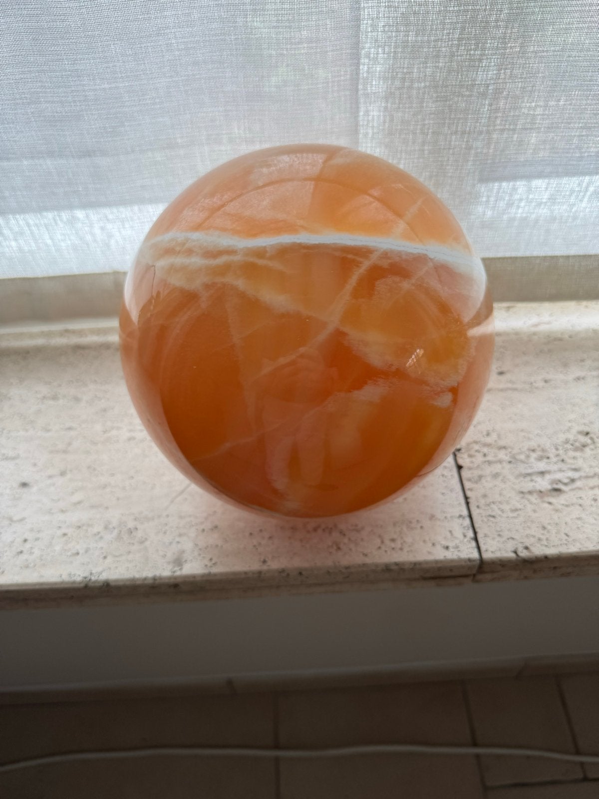 Oranje Calciet Bol - 12,5kg, 19cm diameter, Ophalen