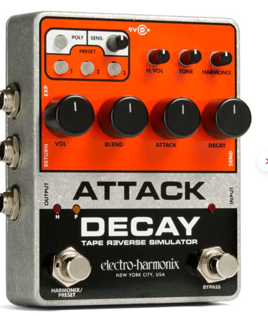 Electro Harmonix Attack Decay Tape Reverse Simulator, Ophalen of Verzenden, Zo goed als nieuw, Overige typen
