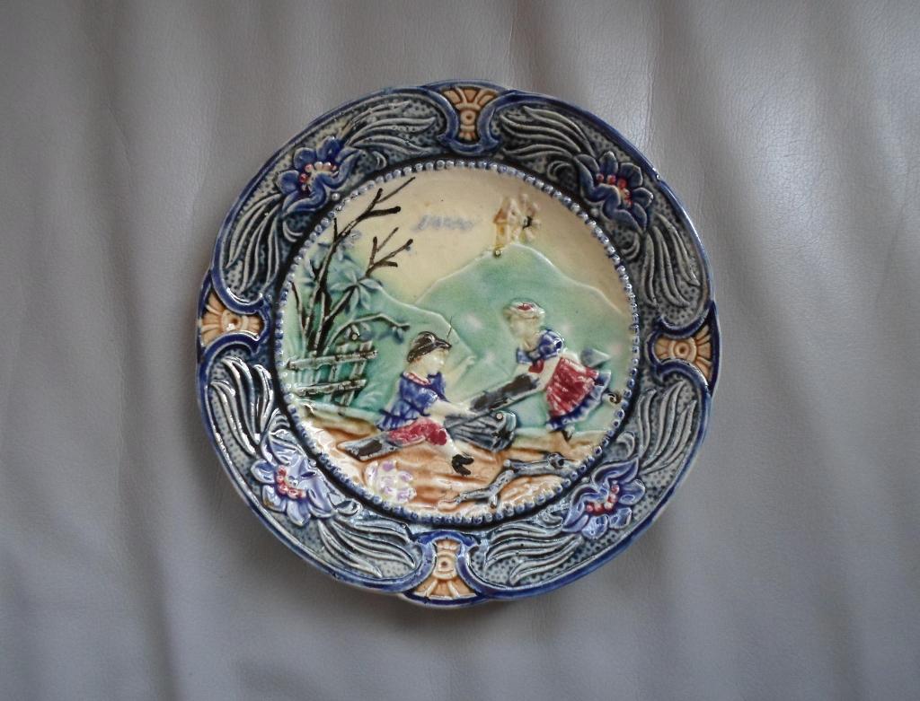 Majolica Antiek Wasmuel Belgium, Ophalen of Verzenden