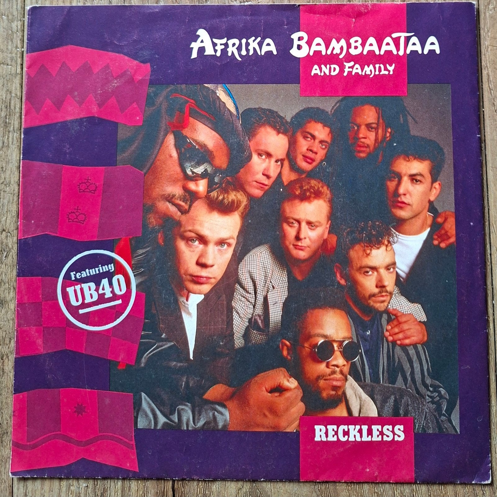 Afrika Bambaataa & Family featuring UB40 - Reckless, Gebruikt, 7 inch, Ophalen of Verzenden, Pop