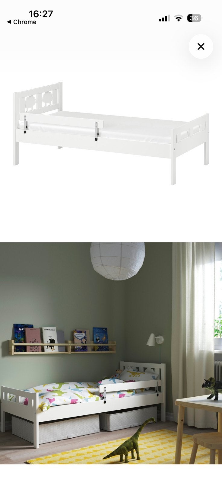 2x Kritter ikea peuterbed, Ophalen, Zo goed als nieuw, 140 tot 160 cm, 70 tot 85 cm