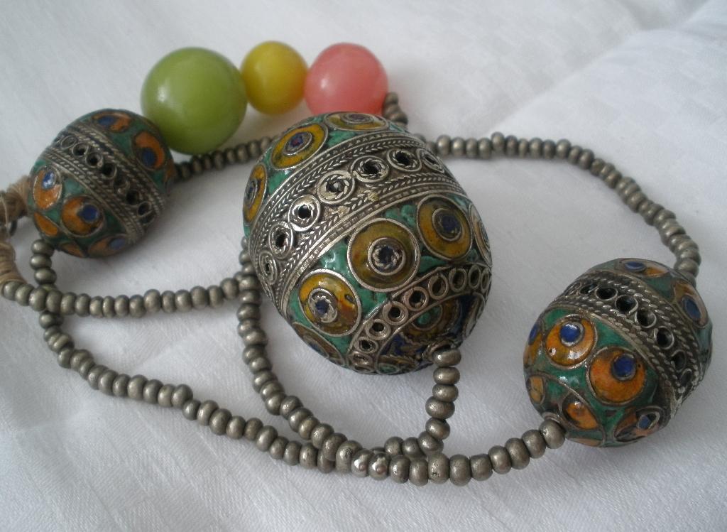 Antieke / oude Marokkaanse Berber ketting ??, Ophalen of Verzenden, Zilver, Ketting
