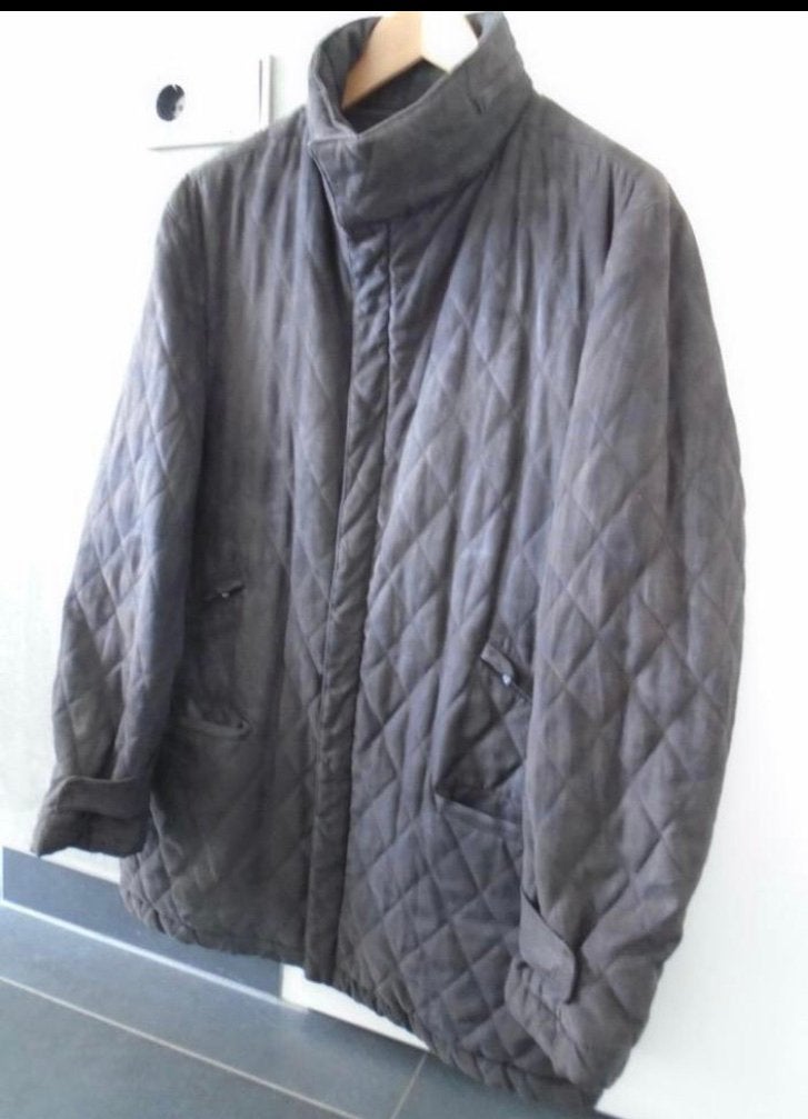 Corneliani Diamond Quilting winterjas winter jas 50 M/ L, Kleding | Heren, Maat 52/54 (L), Corneliani, Bruin, Ophalen of Verzenden