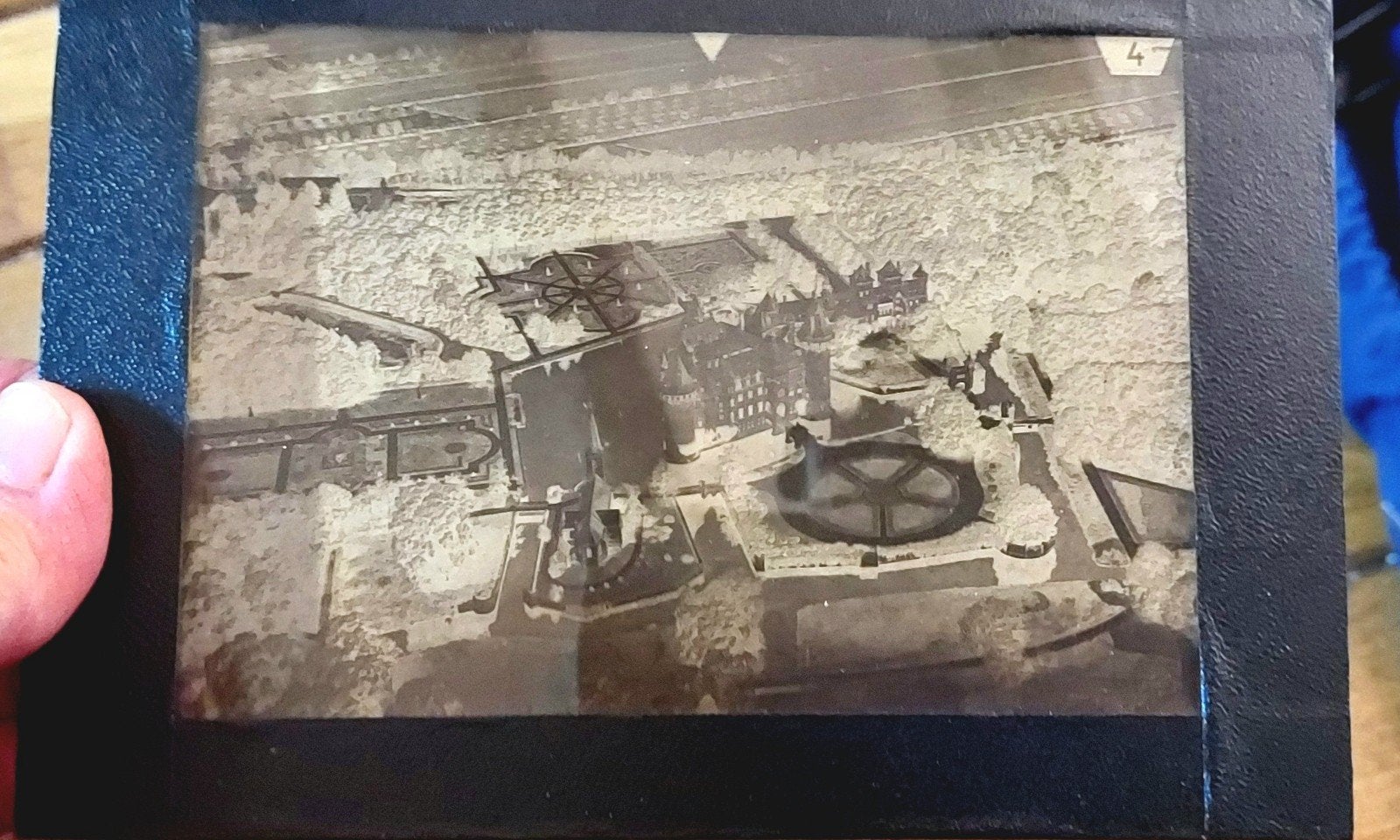 Uniek Unicum! Origineel KLM Glasnegatief1927 Kasteel de Haar, Ophalen of Verzenden, Foto, Fotografie, Genummerd