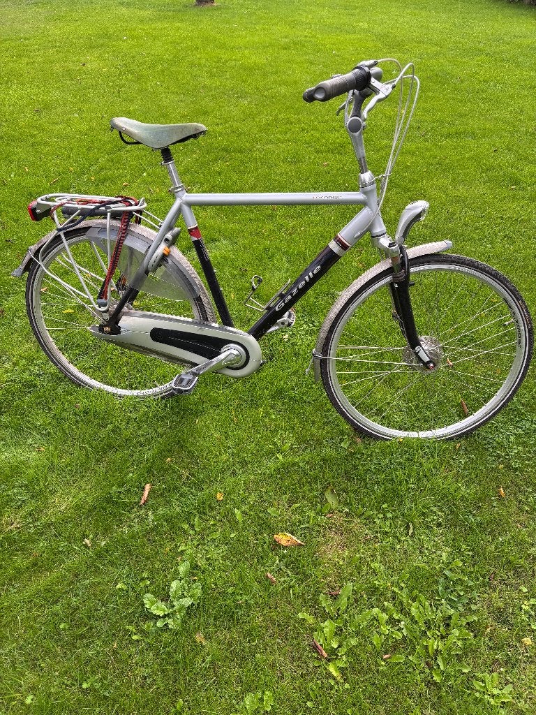 herenfiets Gazelle Orange special design 57 cm, Ophalen, Gebruikt, Velgrem, Versnellingen