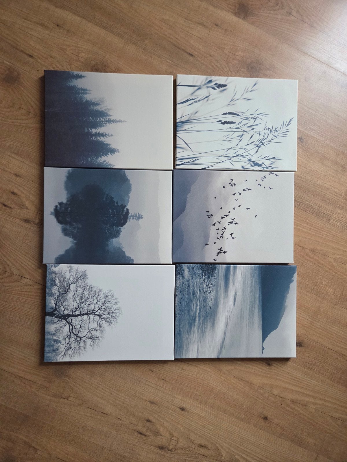 6 canvas schilderijen van IKEA - Nieuwstaat, Huis en Inrichting, Ophalen, Minder dan 50 cm, Zo goed als nieuw, Schilderij