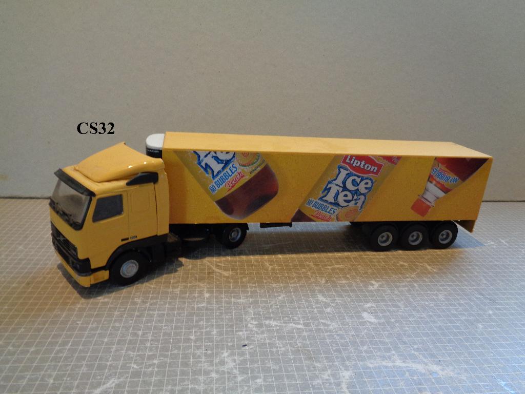 lion volvo fh 1e gen met ice tea trailer, Ophalen of Verzenden, Zo goed als nieuw, Bus of Vrachtwagen, Lion Toys