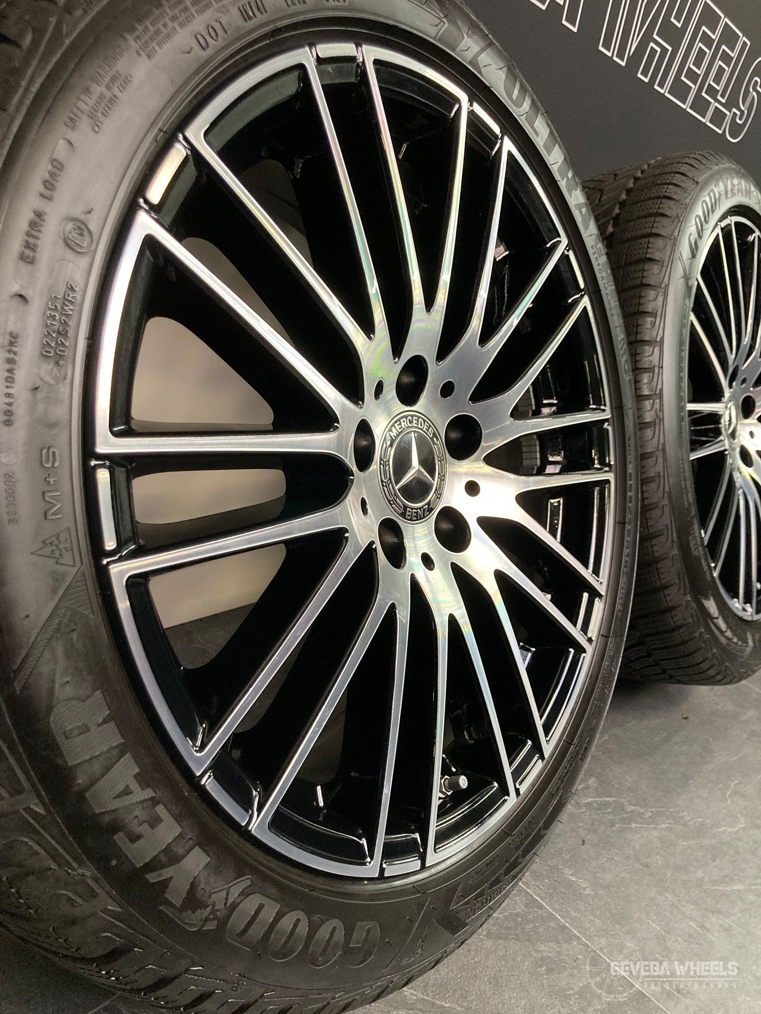 18” originele Mercedes C klasse W206 velgen + winterbanden, Auto-onderdelen, 18 inch, Gebruikt, -, -