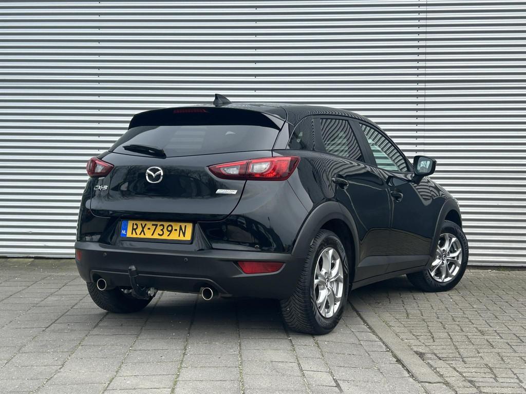 Mazda CX-3 2.0 SkyActiv-G 120 Dynamic | Trekhaak | Carplay |, Auto's, 1998 cc, Stof, 4 cilinders, Zwart