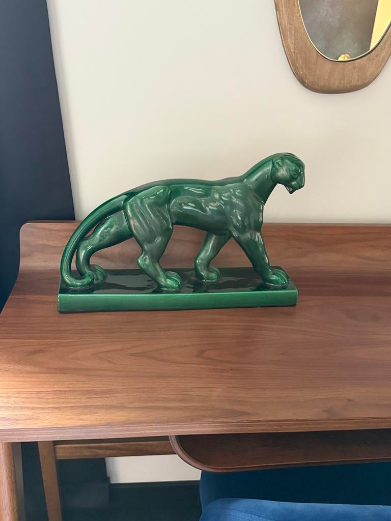 Art Deco Panther St. Clement beeld 1930, Antiek en Kunst, Ophalen of Verzenden