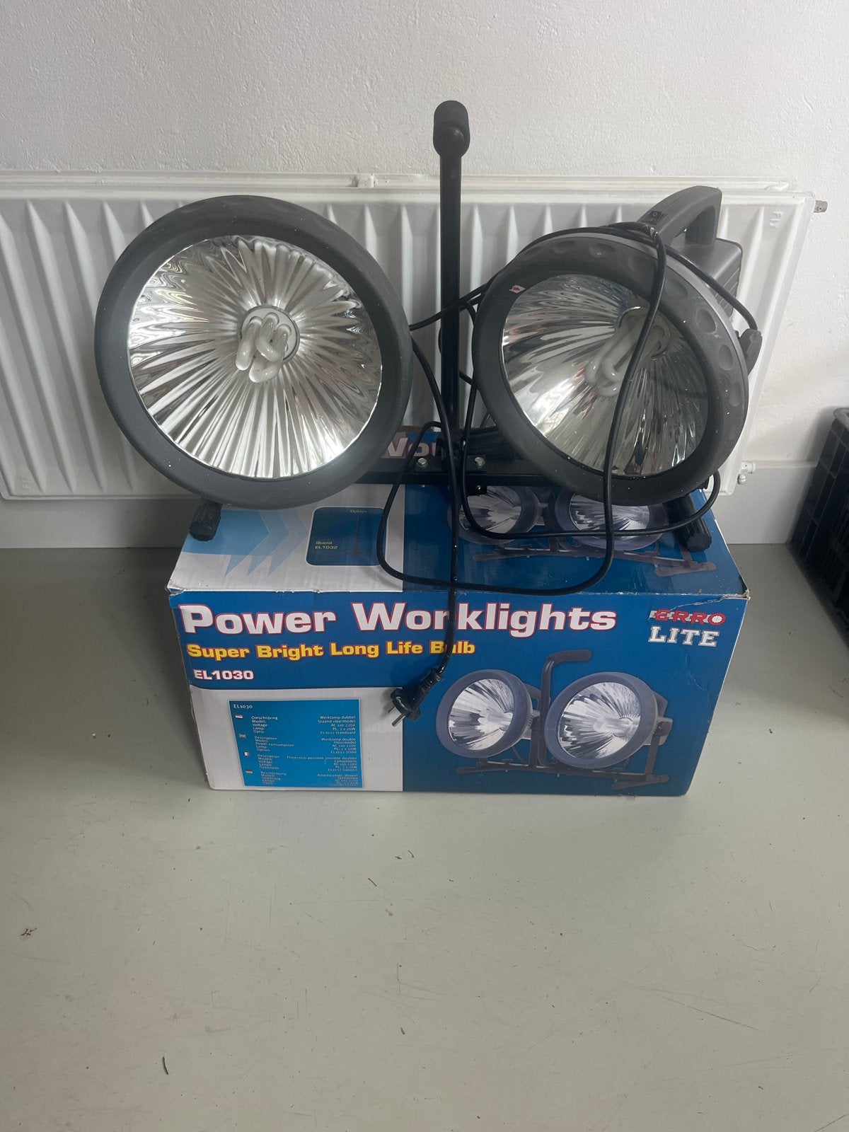 Set van 2 Power Worklights EL1030 Dubbele Werkspot, Ophalen, Gebruikt, Minder dan 50 watt, Lamp met armatuur