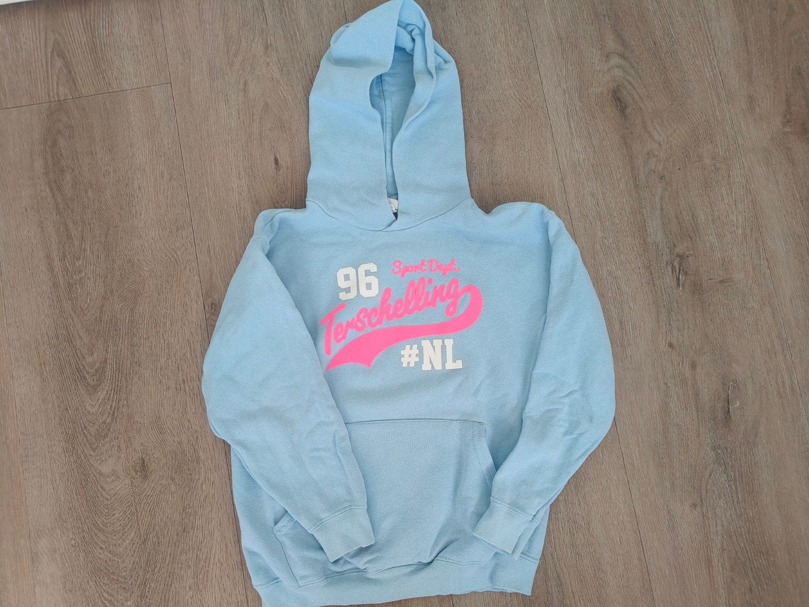 Terschelling hoodie lichtblauw maat 140, Gebruikt, Jongen of Meisje, Trui of Vest, Ophalen of Verzenden