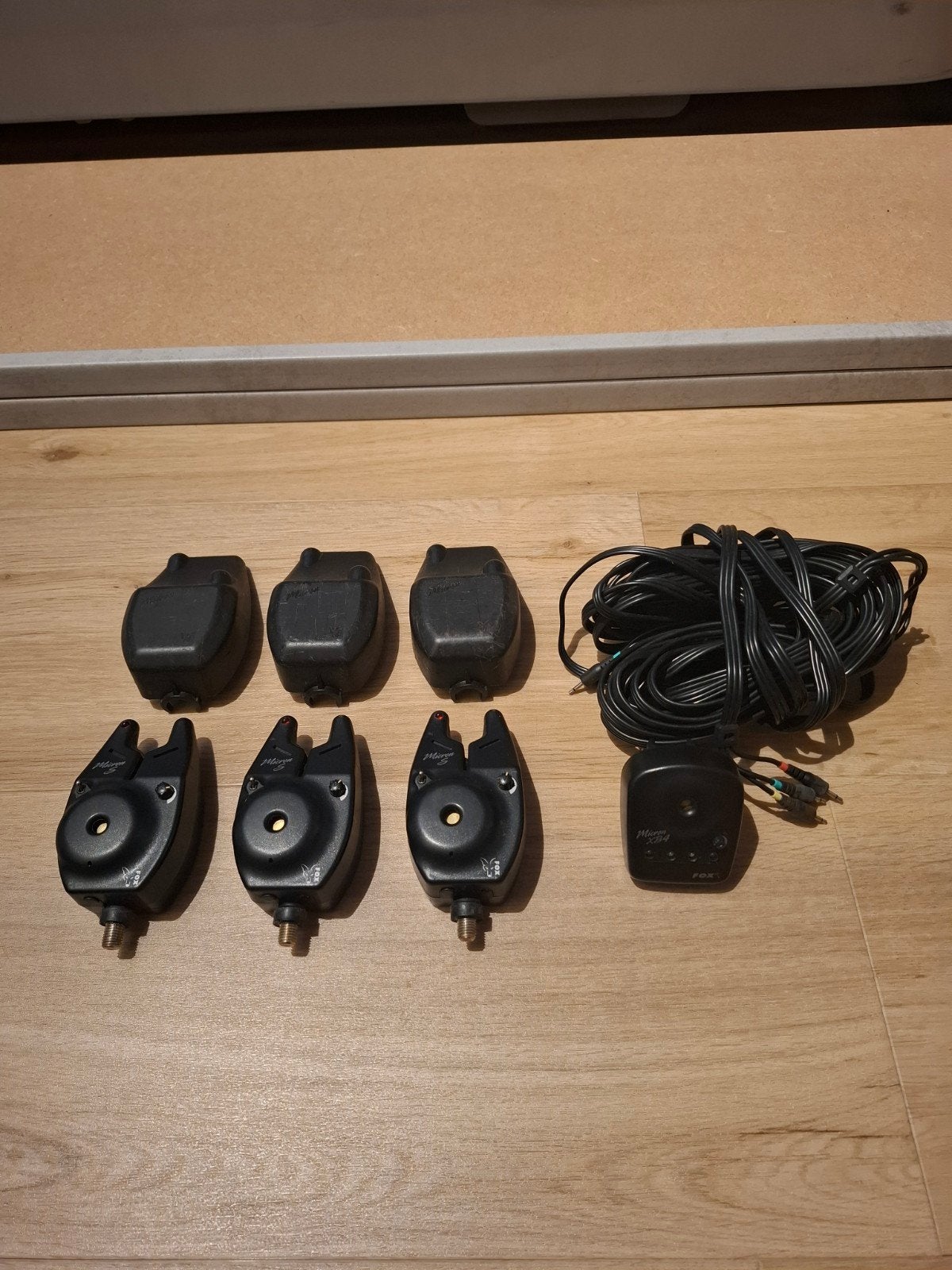 Set van 3 Fox Micron beetmelders met sounderbox en hardcases, Ophalen