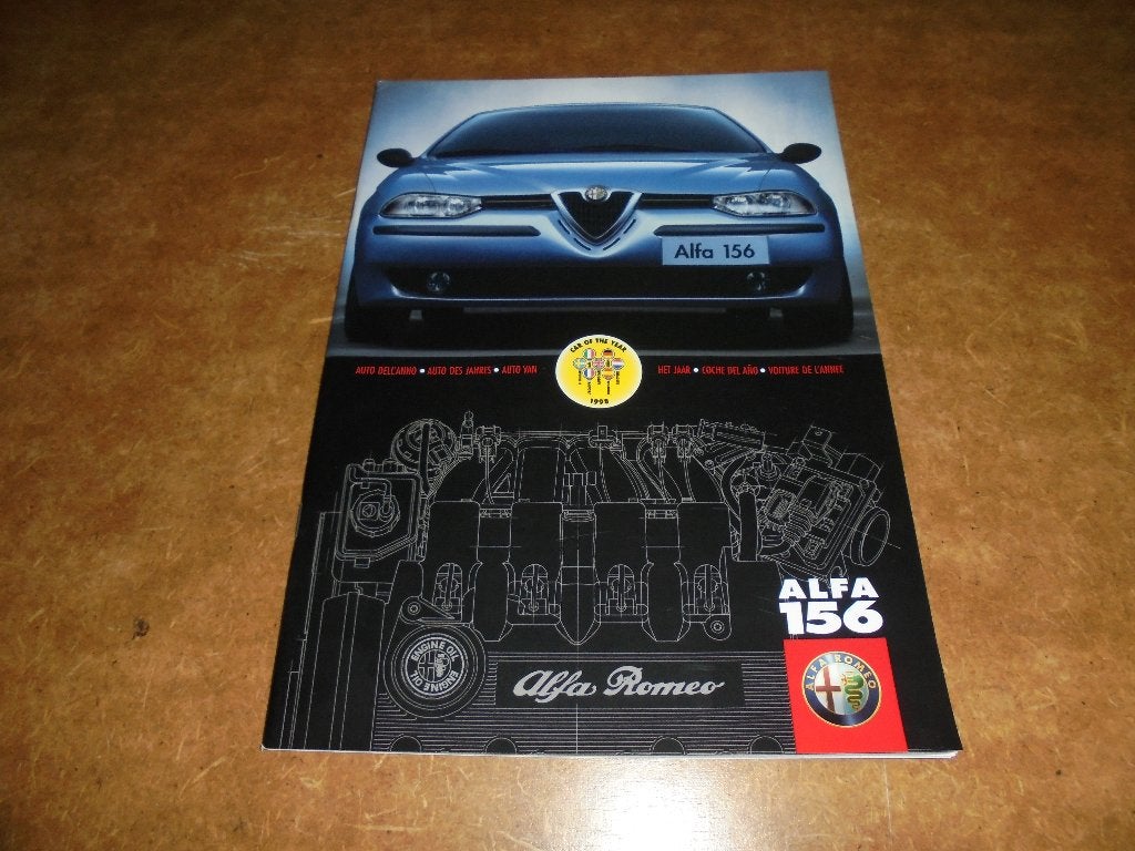 brochure Alfa 156 modellen 1999, Ophalen of Verzenden, Nieuw, Alfa Romeo