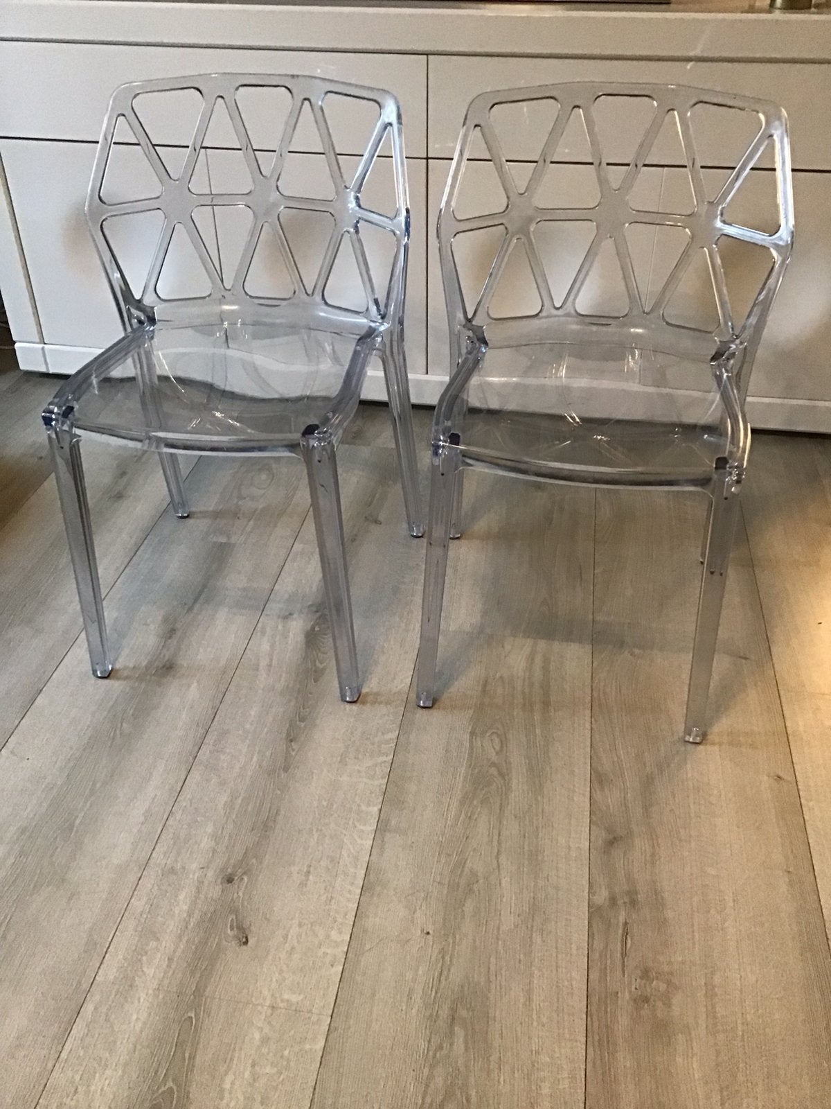 2 designstoelen Calligaris Alchemia Connubia transparant, Ophalen, Overige materialen, Twee, Overige kleuren
