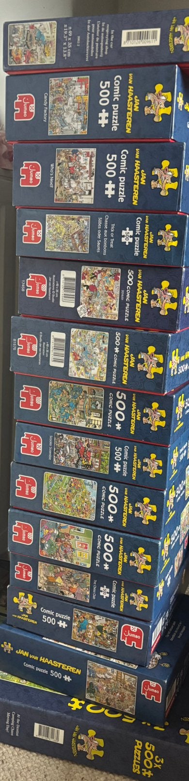 €7,50 per stuk Jan van Haasteren 500 stukjes, Ophalen of Verzenden, 500 t/m 1500 stukjes, Zo goed als nieuw