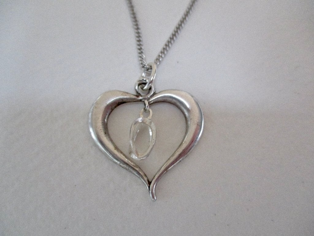 Zilveren oude HART hanger met bewegend open rondje 835zilver, Sieraden, Tassen en Uiterlijk, Antieke sieraden, Verzenden, Zilver