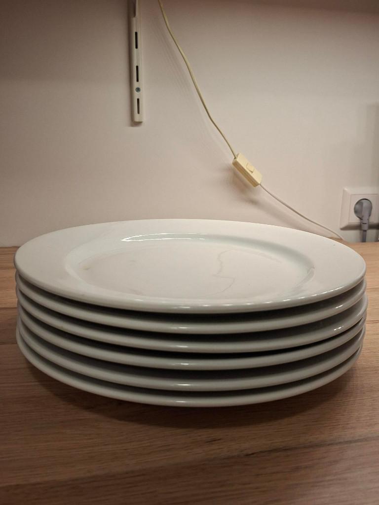 grote platte borden, Ophalen, Zo goed als nieuw, Bord(en), Effen