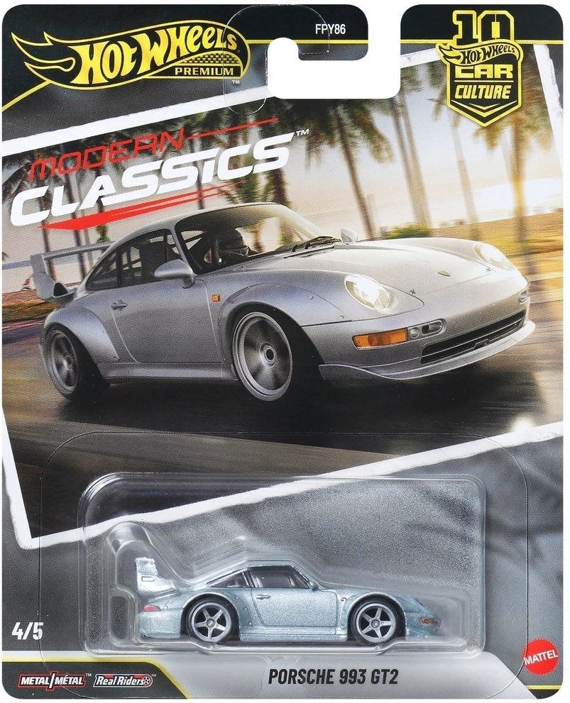 Hot Wheels Premium Porsche 993 GT2 - Modern Classics, Kinderen en Baby's, Speelgoed | Speelgoedvoertuigen, Ophalen of Verzenden