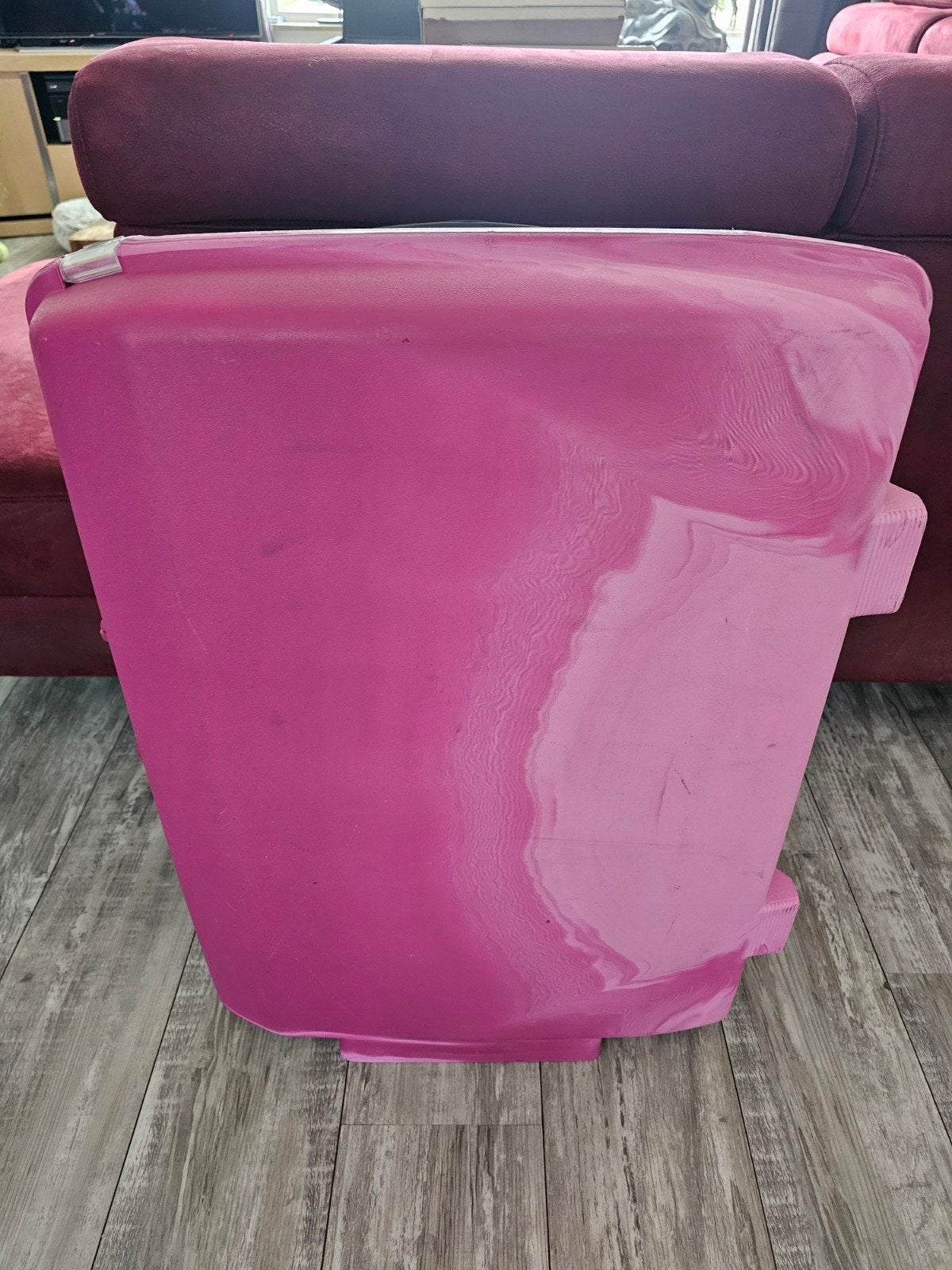 % American Tourister Rose Gevlamde Koffer met Wieltjes, Ophalen, Gebruikt, 20 tot 30 cm, Uitschuifbare handgreep