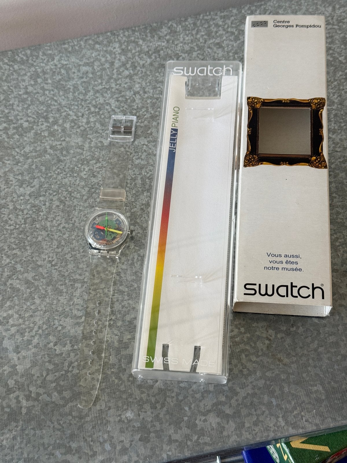 Swatch Jelly Piano GZ159 Renzo Piano Centre Georges Pompidou, Kunststof, Polshorloge, Swatch, Nieuw