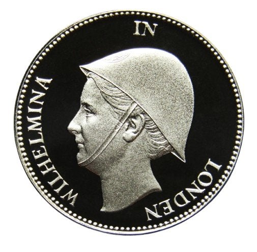 *1940 -  Herslag van de 1 gulden 1940 "Wilhelmina - ZILVER *, 1 gulden, Verzenden, Zilver, Koningin Wilhelmina