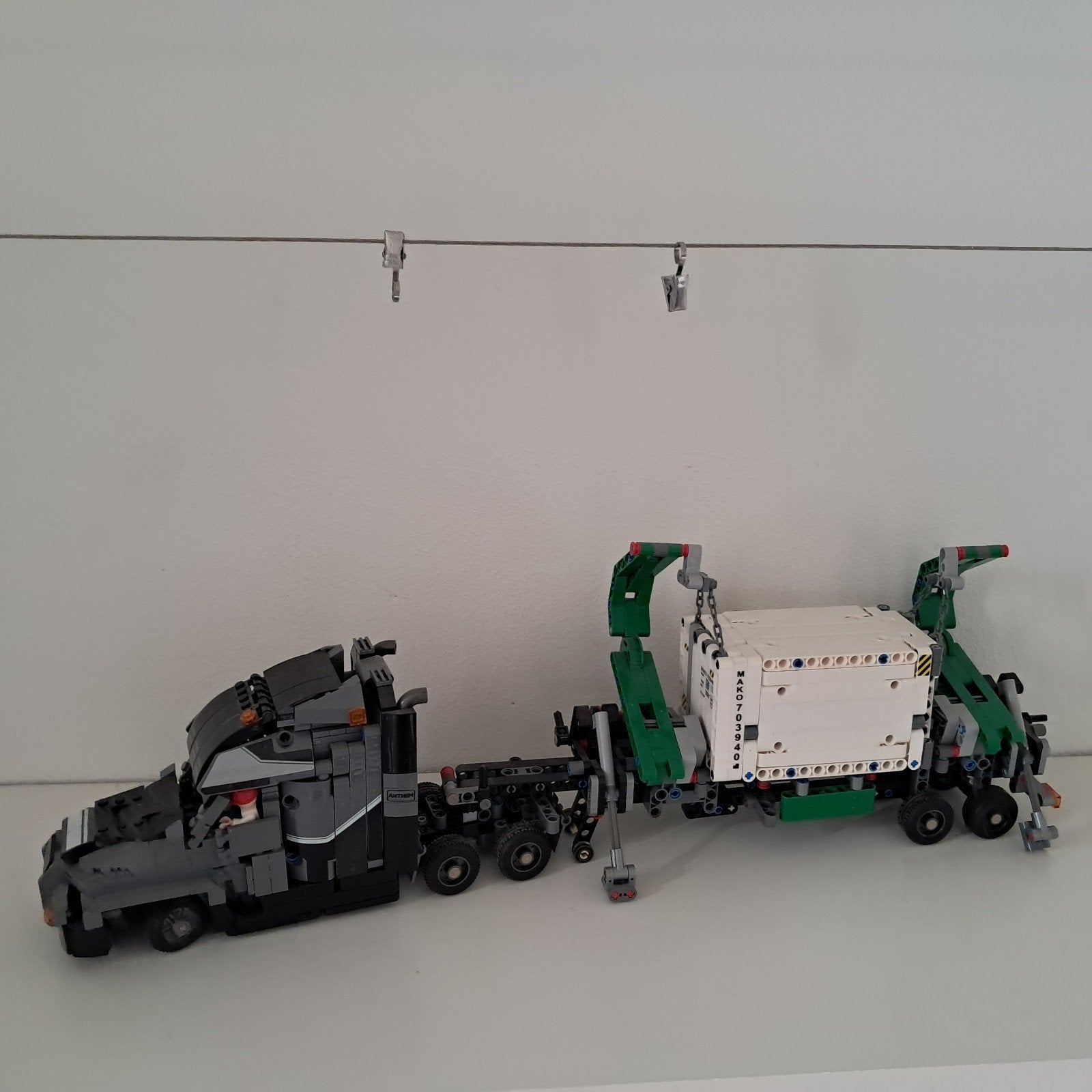 Mooi Ali  Technic Bouwmodel - Vrachtwagen met oplegger, Ophalen of Verzenden, Gebruikt