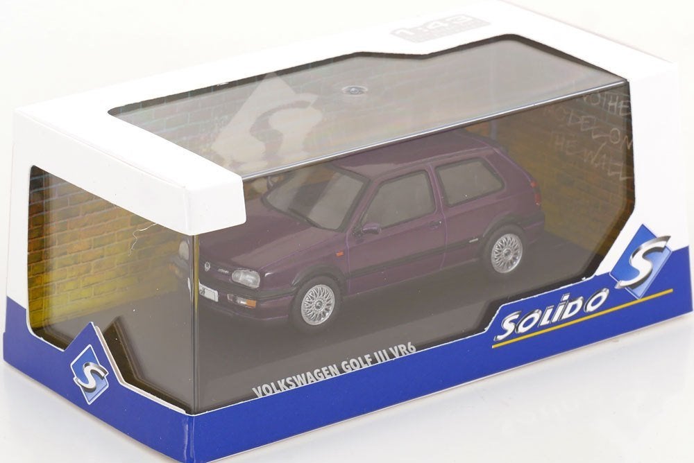 Solido 1:43  Volkswagen Golf 3 VR6 1994 violet metallic, Hobby en Vrije tijd, Modelauto's | 1:43, Solido, -, Nieuw, Ophalen of Verzenden
