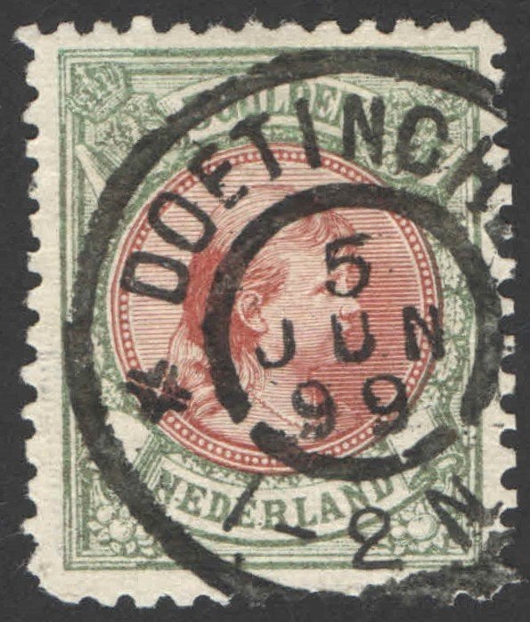 Nederland NVPH nr 48 gestempeld Prinses Wilhelmina 1896, Ophalen of Verzenden, T/m 1940, Gestempeld