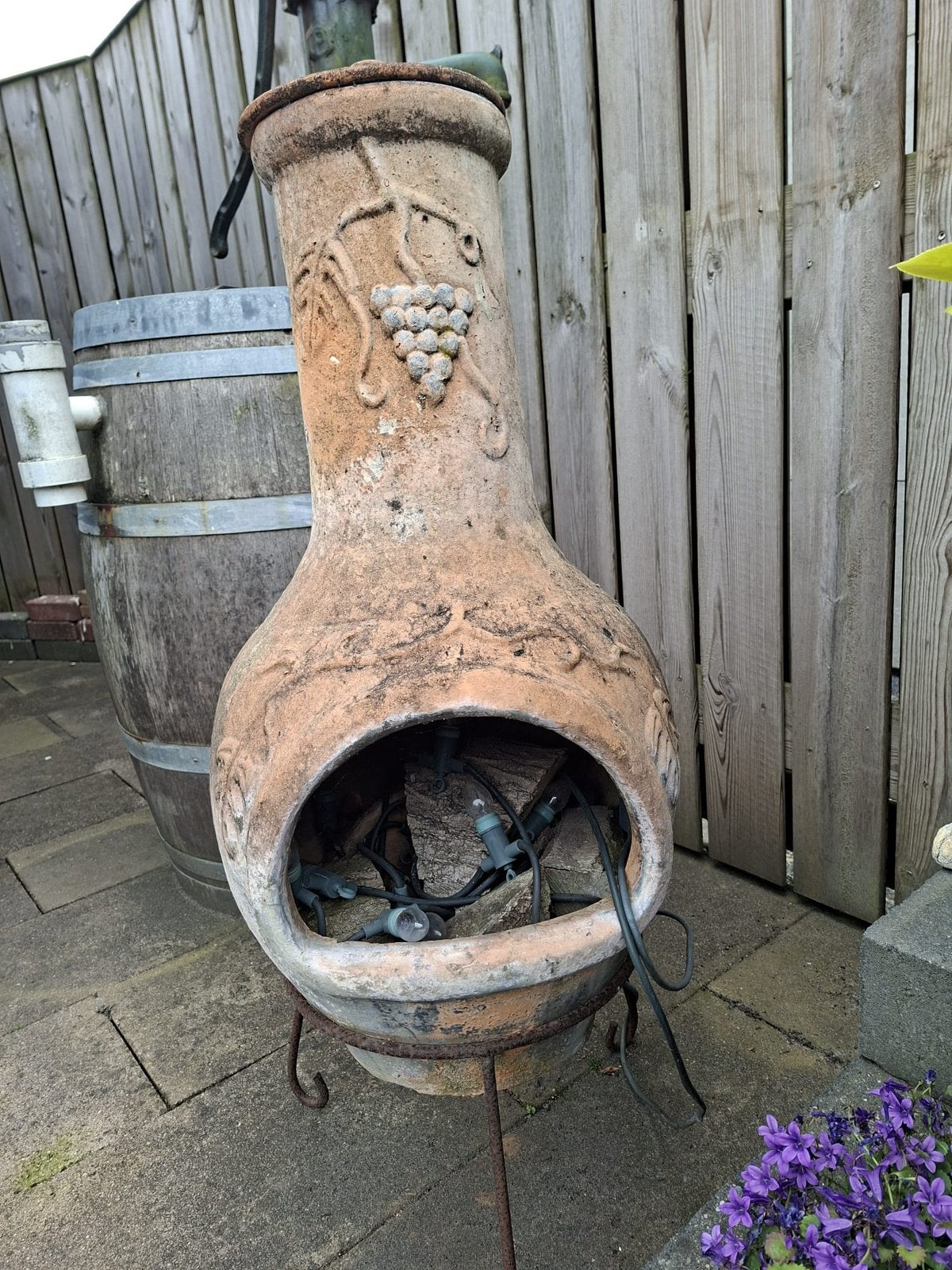 Terrashaard chiminea, Ophalen, Zo goed als nieuw
