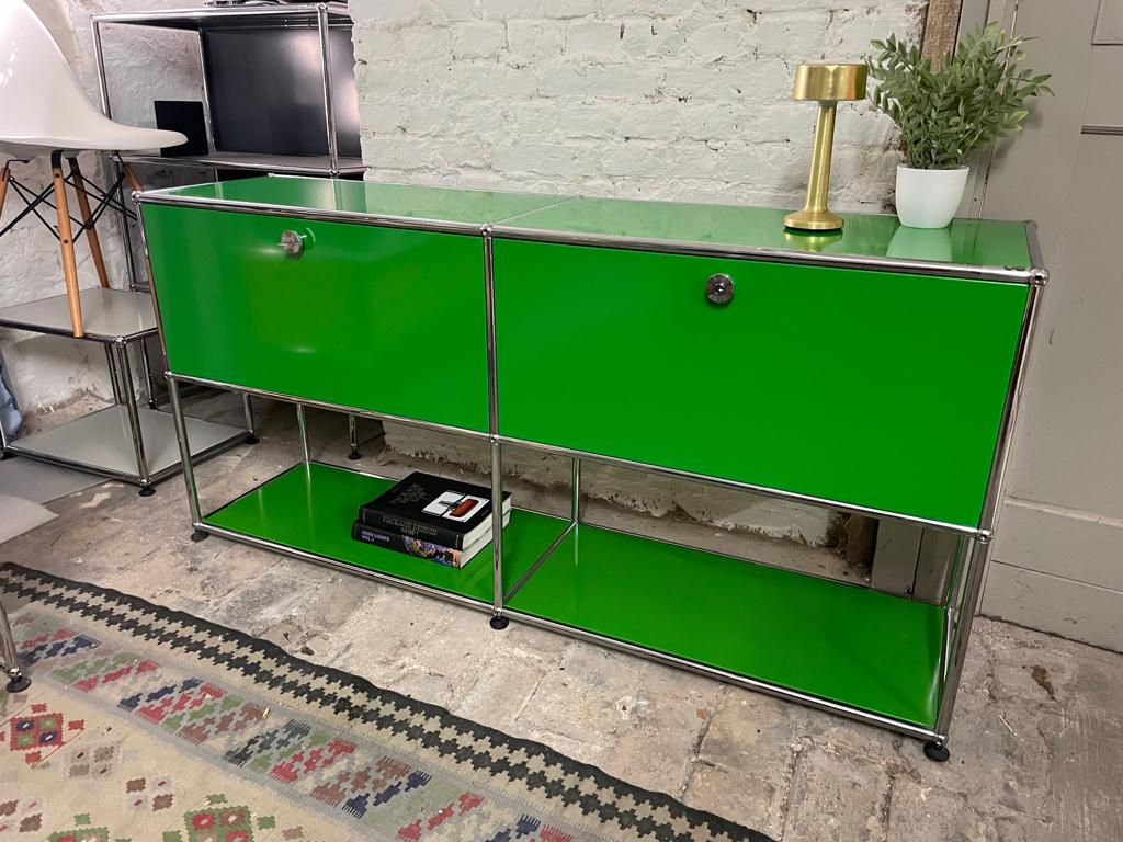 Orig. USM Haller dressoir groen, 150 tot 200 cm, Ophalen of Verzenden, Zo goed als nieuw, Metaal