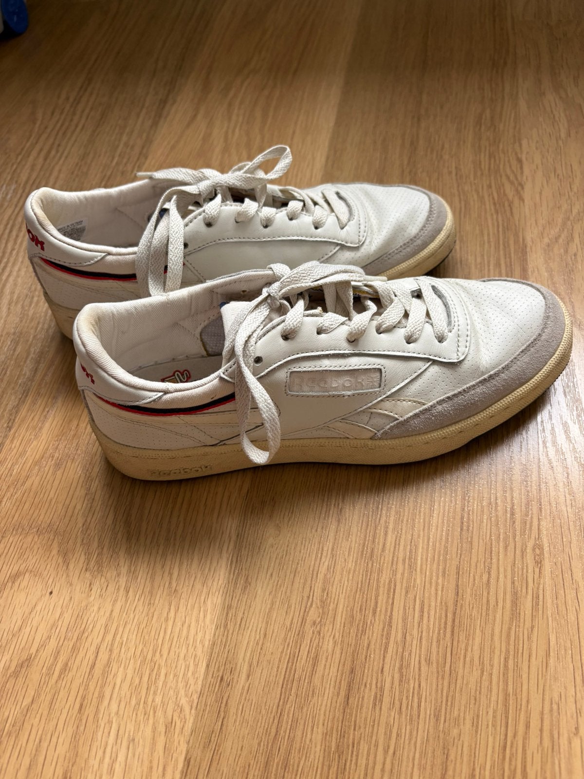 Reebok club C sneaker/gympen (vintage), Ophalen of Verzenden, Zo goed als nieuw, Wit, Sneakers of Gympen