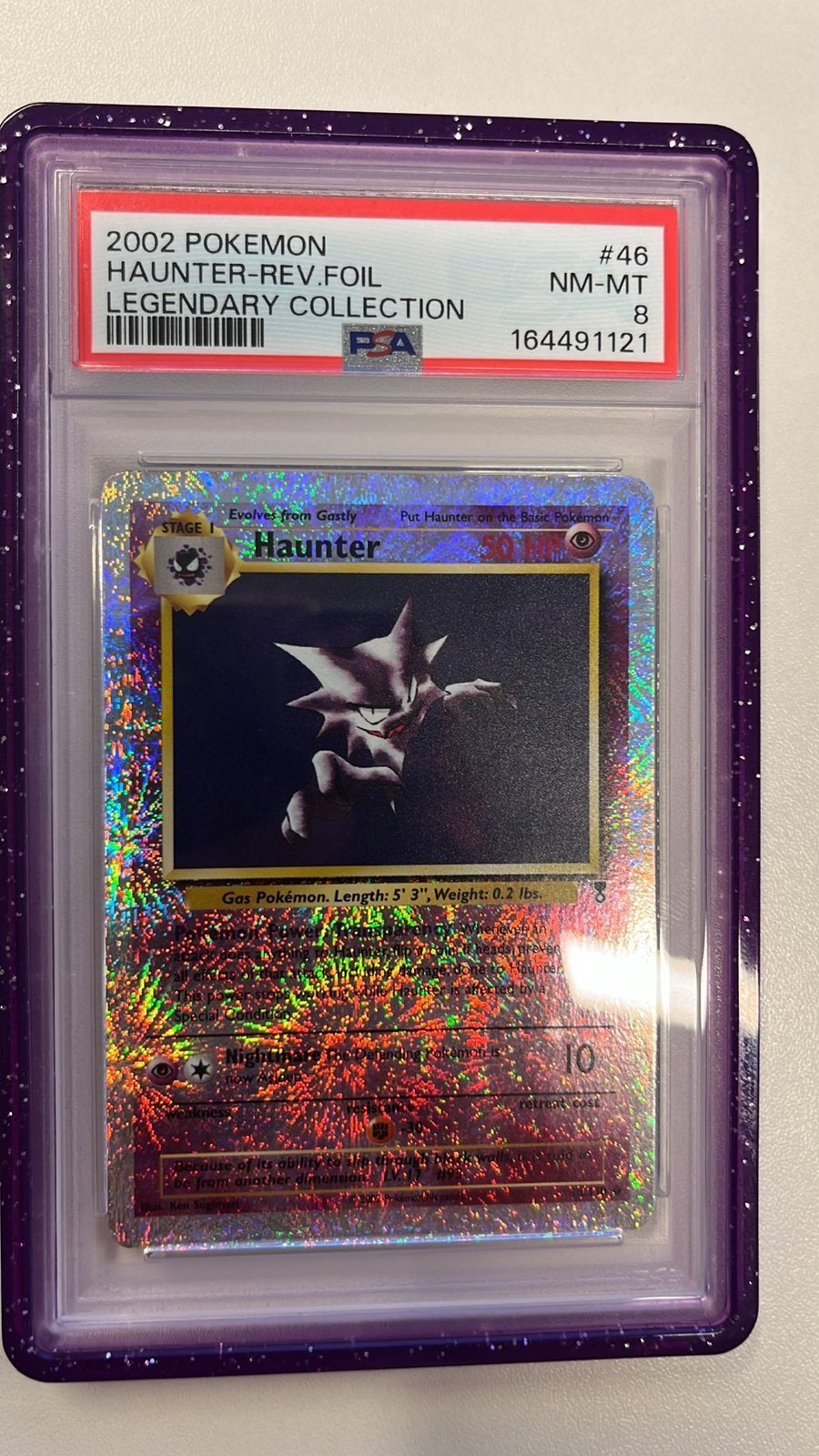 Haunter Legendary Collection Reversed Foil PSA 8, Ophalen of Verzenden, Zo goed als nieuw, Foil
