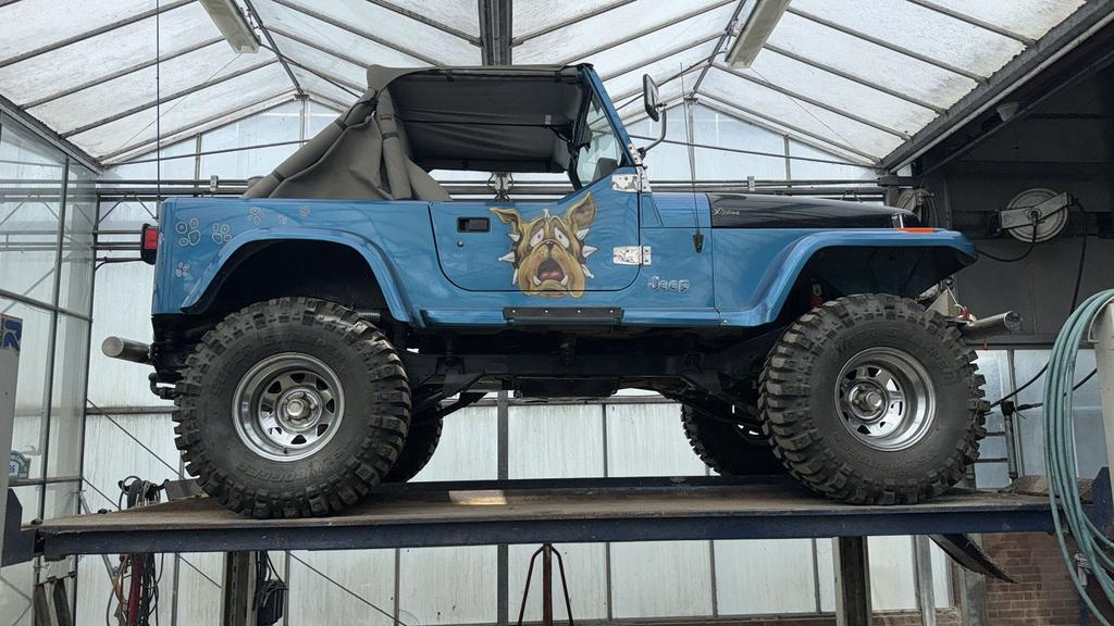 Jeep wrangler YJ met CJ7 V8 in onderdelen, Ophalen, Jeep