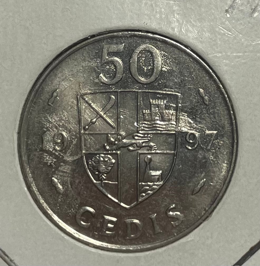 50 cedis Ghana 1997, Ophalen of Verzenden, Overige landen