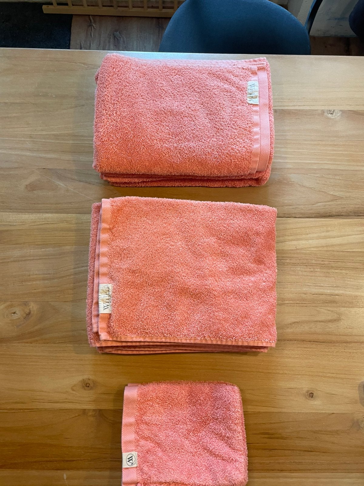 Walra handdoekenset licht-terra, Ophalen of Verzenden, Zo goed als nieuw, Handdoek